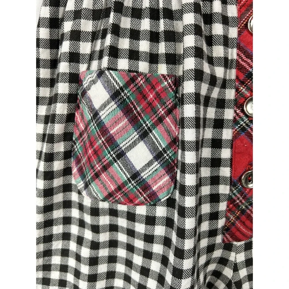 Vintage OshKosh Baby Romper‎ Size 24 Months Gingham Plaid Festival Classic 90s